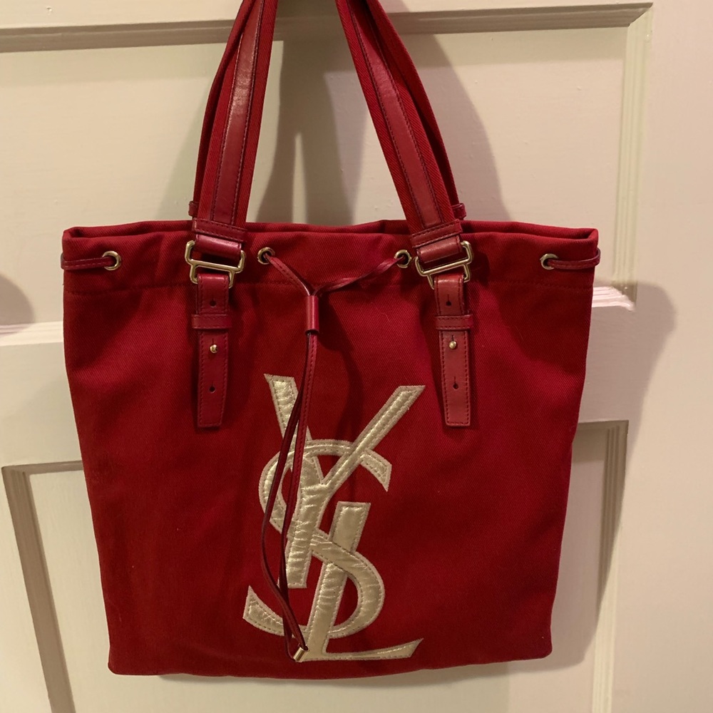 YSL Canvas Kahala monogram tote bag
